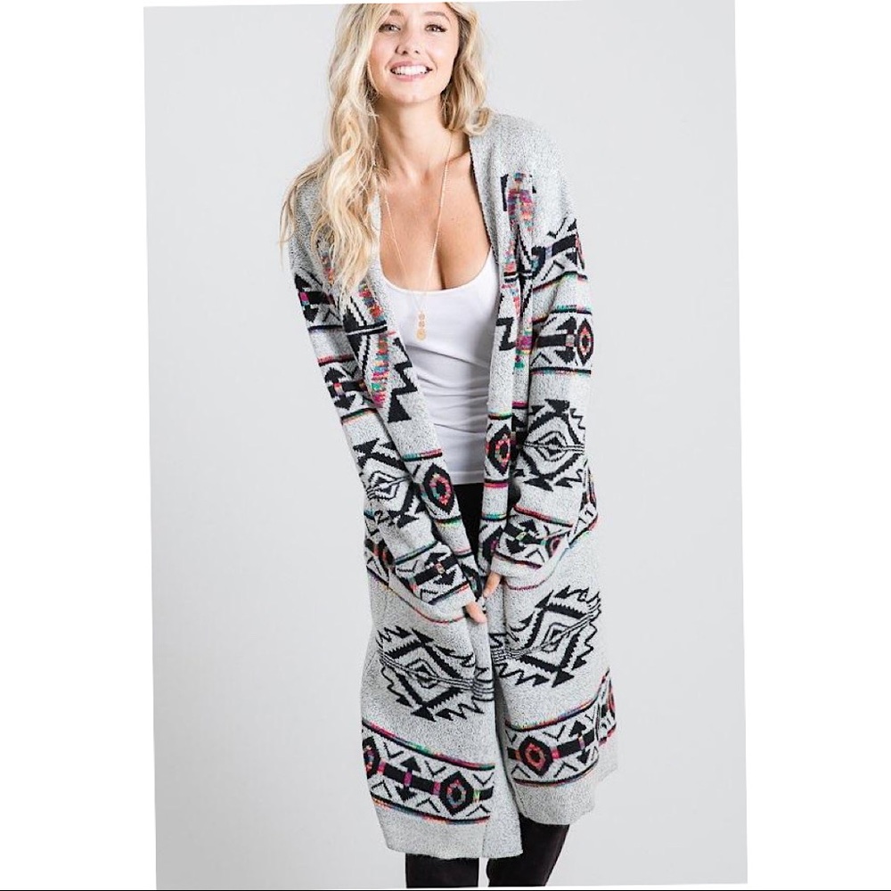 Aztec Tribal Cardigan NWT